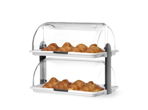 Witrynka Roll top, HENDI, biały, 380x260x(H)355mm, Prostokątny