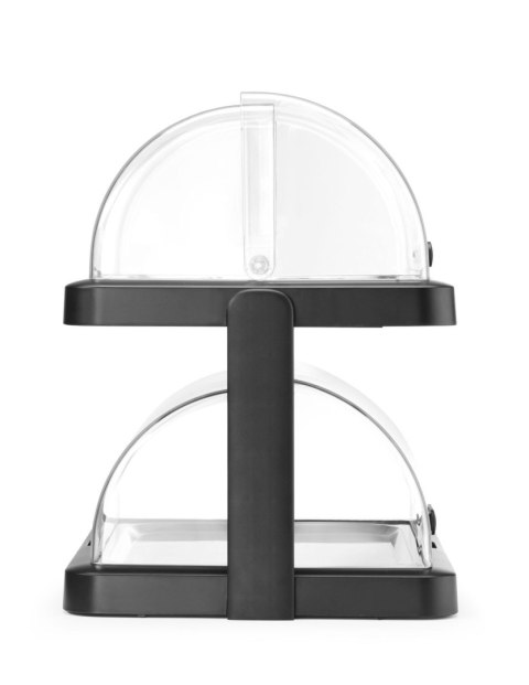 Witrynka chłodząca roll-top Duo UNIQ, HENDI, designed by Robert Bronwasser, Podwójna, czarny, 480x355x(H)480mm, Prostokątny