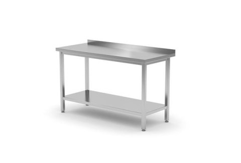 Stół roboczy przyścienny z półką - skręcany, o wym. 800x700x850 mm Stół roboczy przyścienny z półką - skręcany, o wym. 800x700x850 mm