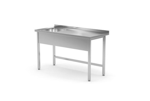 Stół z jednym zlewem lewy - skręcany, o wym. 1000x600x(H)850 mm Stół z jednym zlewem lewy - skręcany, o wym. 1000x600x(H)850 mm