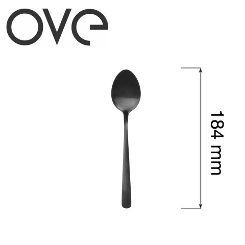 Łyżka deserowa Fjord Black, OVE, 184 mm Ove