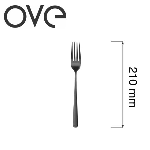 Widelec stołowy Fjord Black, OVE, 210 mm Ove