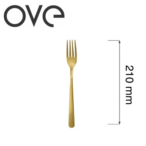 Widelec stołowy Fjord Gold, OVE, 210 mm Ove