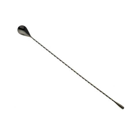Długa łyżka barmańska czarny połysk 400 mm BarFly