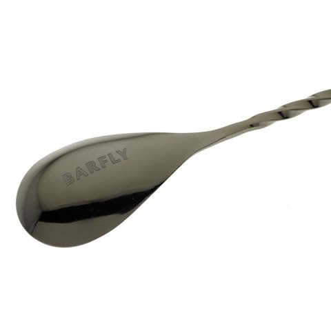 Długa łyżka barmańska czarny połysk 400 mm BarFly