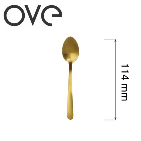 Łyżeczka do kawy Fjord Gold, OVE, 114 mm Ove