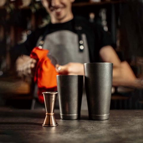 Miarka barmańska czarna, 20/40 ml BarFly