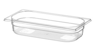 Pojemnik GN 1/3 z poliwęglanu, HENDI, Profi Line, GN 1/3, 2,5L, transparentny, 325x176x(H)65mm