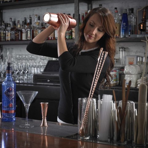 Sitko barmańskie siatkowe 2w1 miedź BarFly