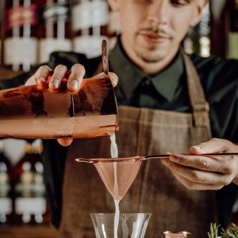 Sitko barmańskie siatkowe 2w1 miedź BarFly