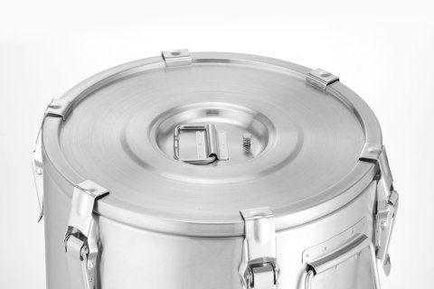 Termos do transportu żywności - z kranem, HENDI, Profi Line, 20L, srebrny, ⌀330x(H)360mm