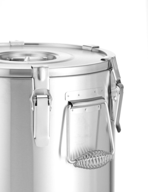 Termos do transportu żywności - z kranem, HENDI, Profi Line, 20L, srebrny, ⌀330x(H)360mm
