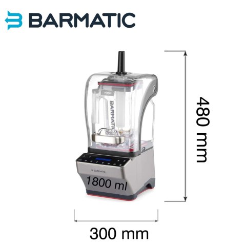 Zestaw PRO - blender barowy Storm z tamperem i dodatkowym dzbankiem do spieniania mleka (wolny od BPA), 1,8L Barmatic