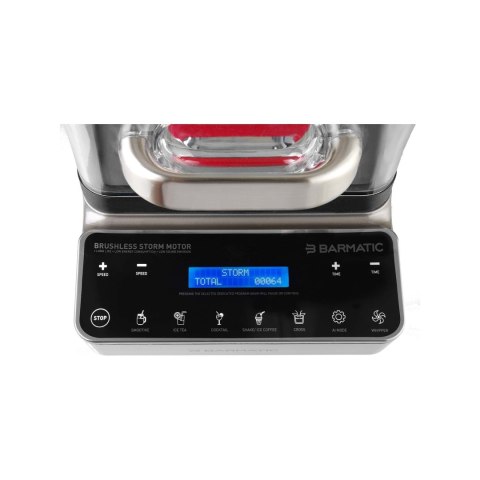 Zestaw PRO - blender barowy Storm z tamperem i dodatkowym dzbankiem do spieniania mleka (wolny od BPA), 1,8L Barmatic