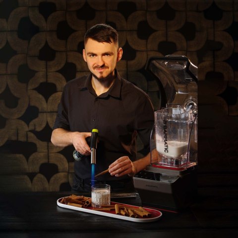 Zestaw PRO - blender barowy Storm z tamperem i dodatkowym dzbankiem do spieniania mleka (wolny od BPA), 1,8L Barmatic