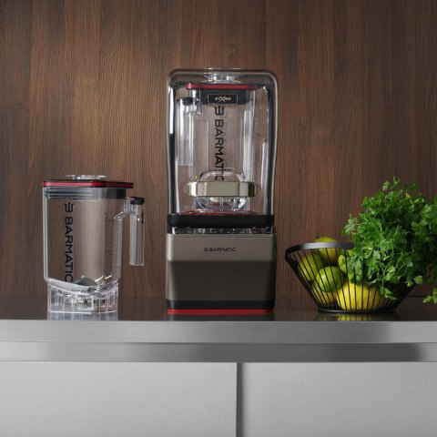 Zestaw PRO - blender barowy Storm z tamperem i dodatkowym dzbankiem do spieniania mleka (wolny od BPA), 1,8L Barmatic