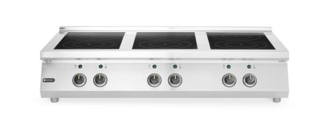 Płyta indukcyjna, 6 palników, HENDI, 3x3.5 kW hobs & 3x5 kW hobs, 400V/25500W, 1200x700x(H)311mm