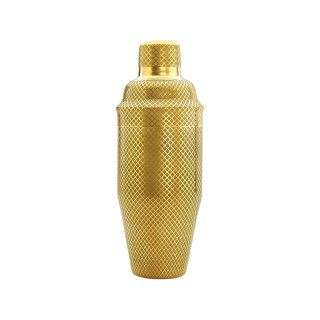 Shaker barmański 3-częściowy w stylu japońskim Diamond Lettice, złoty, BarFly 700ml BarFly