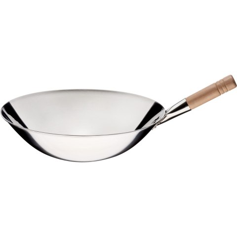 Patelnia wok, stal polerowana, Ø 400 mm Patelnia wok, stal polerowana, Ø 400 mm